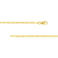 Olas d'Oro - 14K Yellow Gold Anchor Chain Anklet - 10 Inches, 3.11 Grams Weight