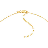 Olas d'Oro - 14K Yellow Gold Arrow Pendant Necklace with Diamond - 0.06 Carat Total Diamond Weight