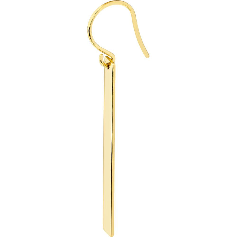 Olas d'Oro - 14K Yellow Gold Bar Dangle Earrings with Fish Hook Closure - 2.75 Grams Total Weight