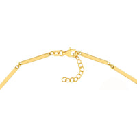 Olas d'Oro - 14K Yellow Gold Bar Station Adjustable Bracelet - 3.36 Grams