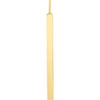 Olas d'Oro - 14K Yellow Gold Bar Wire Threader Earrings - 1.25 Grams Total Weight