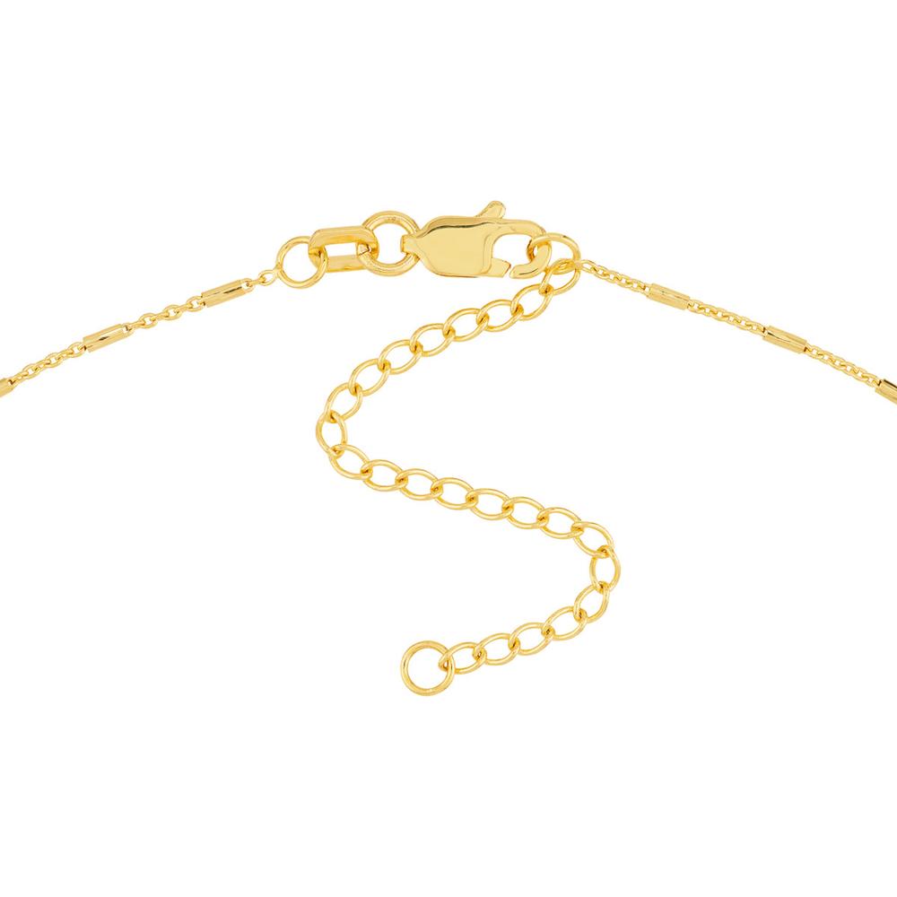 Olas d'Oro - 14K Yellow Gold Bead and Bar Adjustable Lariat Necklace - 3.04 Grams Weight