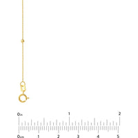 Olas d'Oro - 14K Yellow Gold Bead and Marquise Stations Necklace - Elegant Fine Jewelry