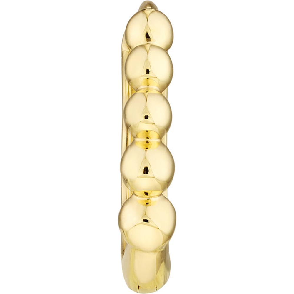 Olas d'Oro - 14K Yellow Gold Beaded Mini Huggie Earrings - 1.55 Grams
