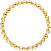 Olas d'Oro - 14K Yellow Gold Beaded Stackable Ring - Size 7