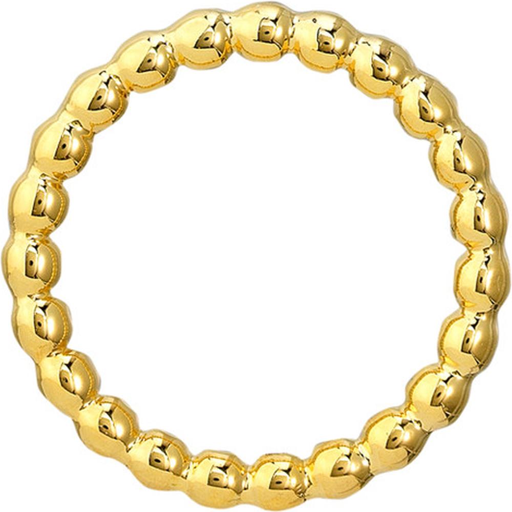 Olas d'Oro - 14K Yellow Gold Beaded Wire Ring - Size 8 - Contemporary Design