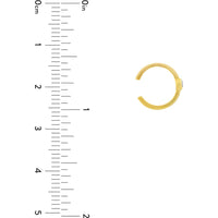 Olas d'Oro - 14K Yellow Gold Bezel Set Diamond Earring Cuff - 1/20 Total Carat Weight