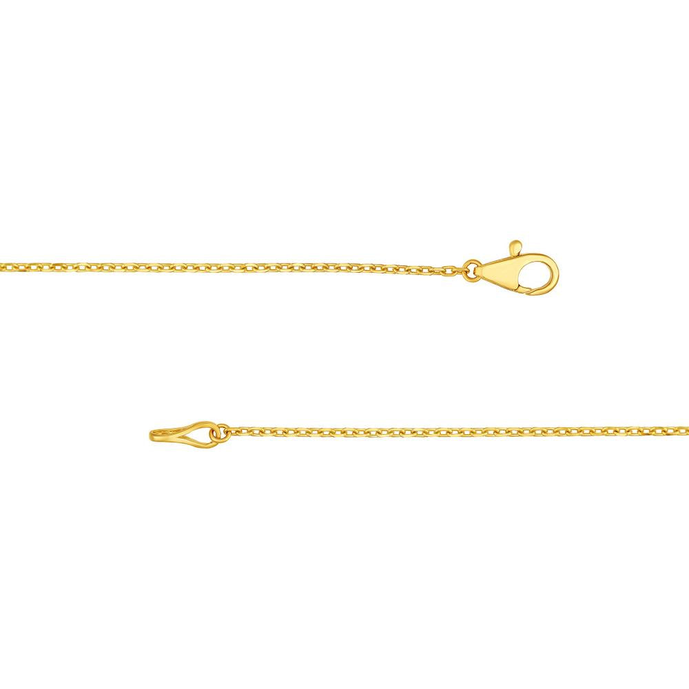 Olas d'Oro - 14K Yellow Gold Bezel Set Graduated Diamond Necklace - 1.10 Carat Total Diamond Weight