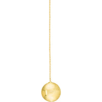 Olas d'Oro - 14K Yellow Gold Bombe Disc Threader Earrings - 1.13 Grams Total Weight