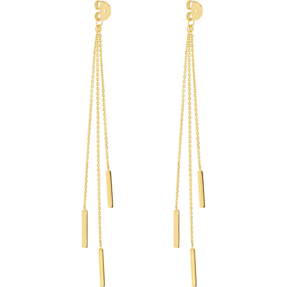 Olas d'Oro - 14K Yellow Gold Cable Chain and Bar Earring Extensions 2.18 Grams Total Weight