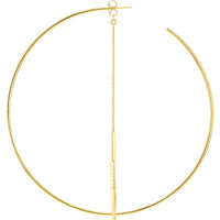 Olas d'Oro - 14K Yellow Gold Cable Chain and Bar Earring Extensions 2.18 Grams Total Weight