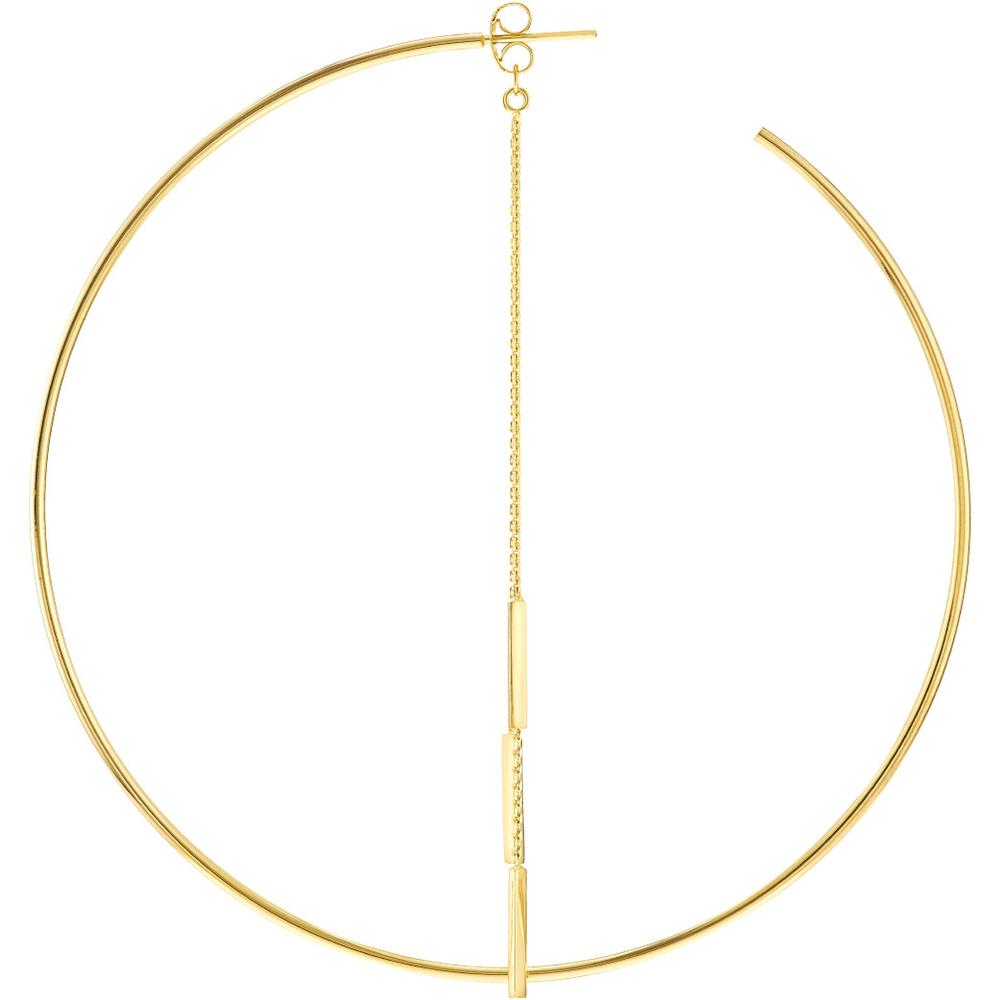 Olas d'Oro - 14K Yellow Gold Cable Chain and Bar Earring Extensions 2.18 Grams Total Weight