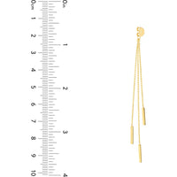 Olas d'Oro - 14K Yellow Gold Cable Chain and Bar Earring Extensions 2.18 Grams Total Weight