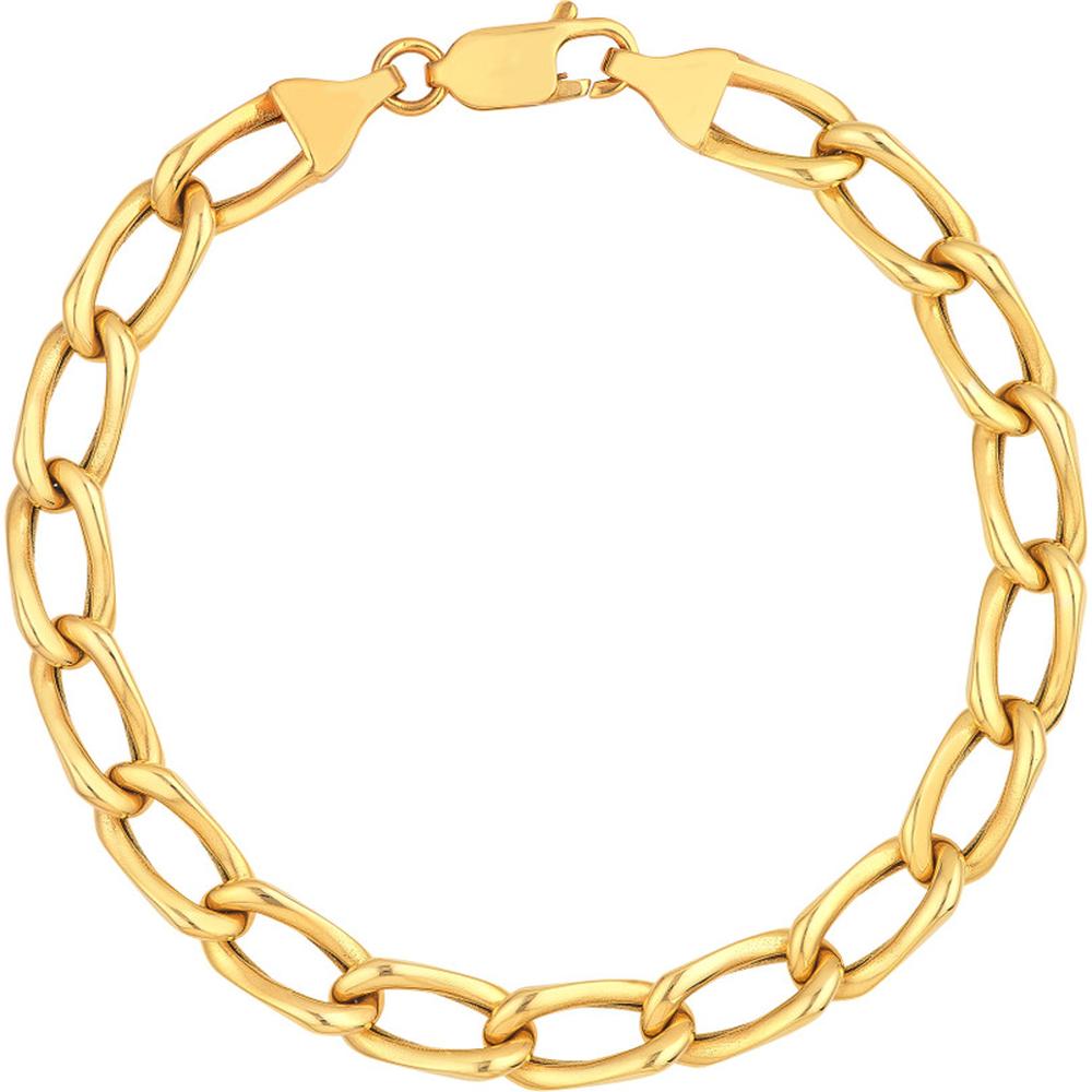 Olas d'Oro - 14K Yellow Gold Cable Twist Open Link Bracelet 10.62 Grams Average Weight