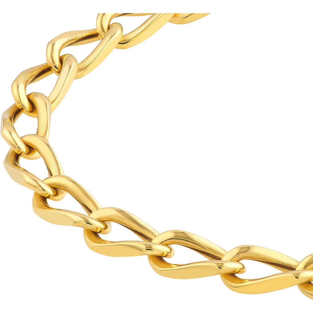 Olas d'Oro - 14K Yellow Gold Cable Twist Open Link Bracelet 10.62 Grams Average Weight