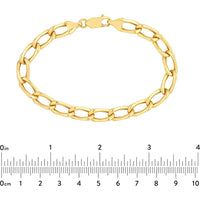 Olas d'Oro - 14K Yellow Gold Cable Twist Open Link Bracelet 10.62 Grams Average Weight