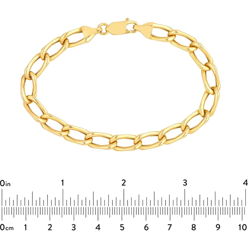 Olas d'Oro - 14K Yellow Gold Cable Twist Open Link Bracelet 10.62 Grams Average Weight