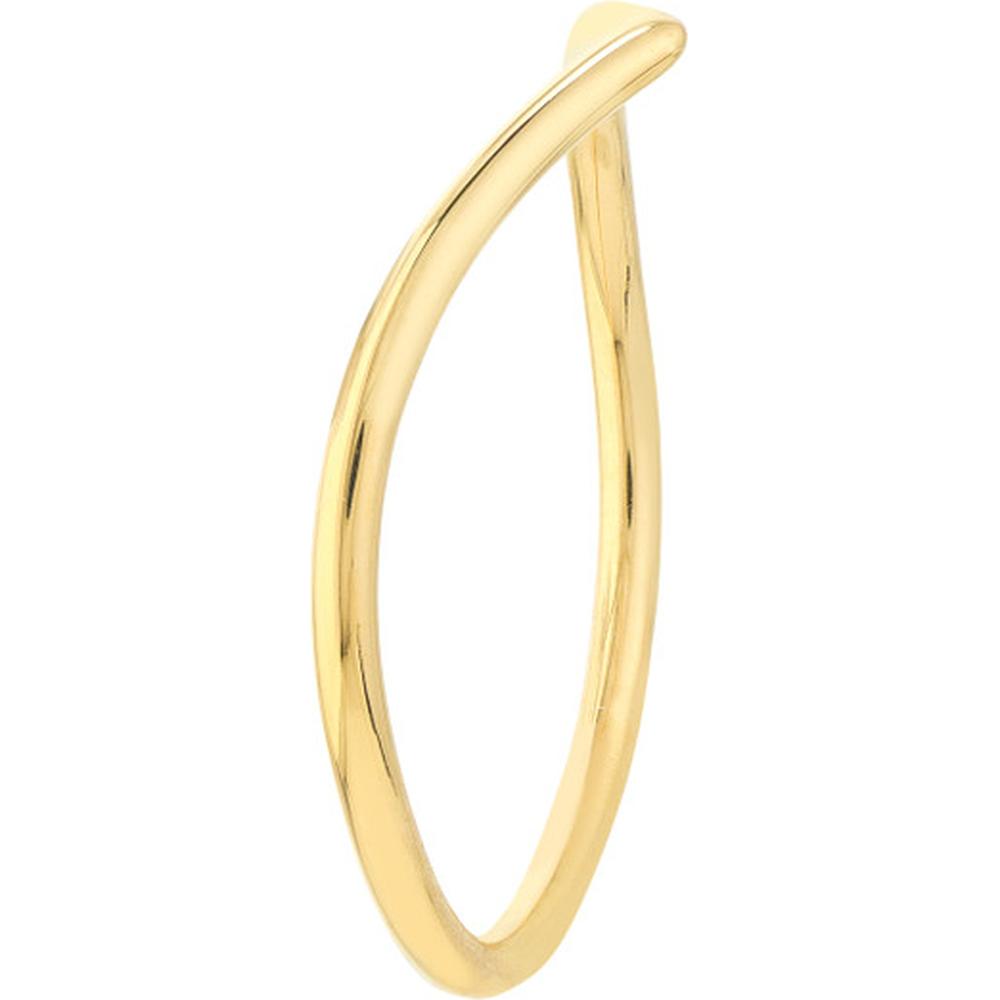 Olas d'Oro - 14K Yellow Gold Chevron Wire Ring - Size 6