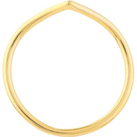 Olas d'Oro - 14K Yellow Gold Chevron Wire Ring - Size 6