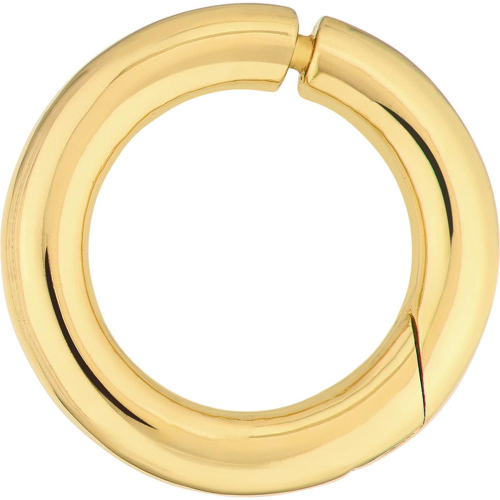 Olas d'Oro - 14K Yellow Gold Circle Snap Lock Clasp - 12.70mm, 1.65g