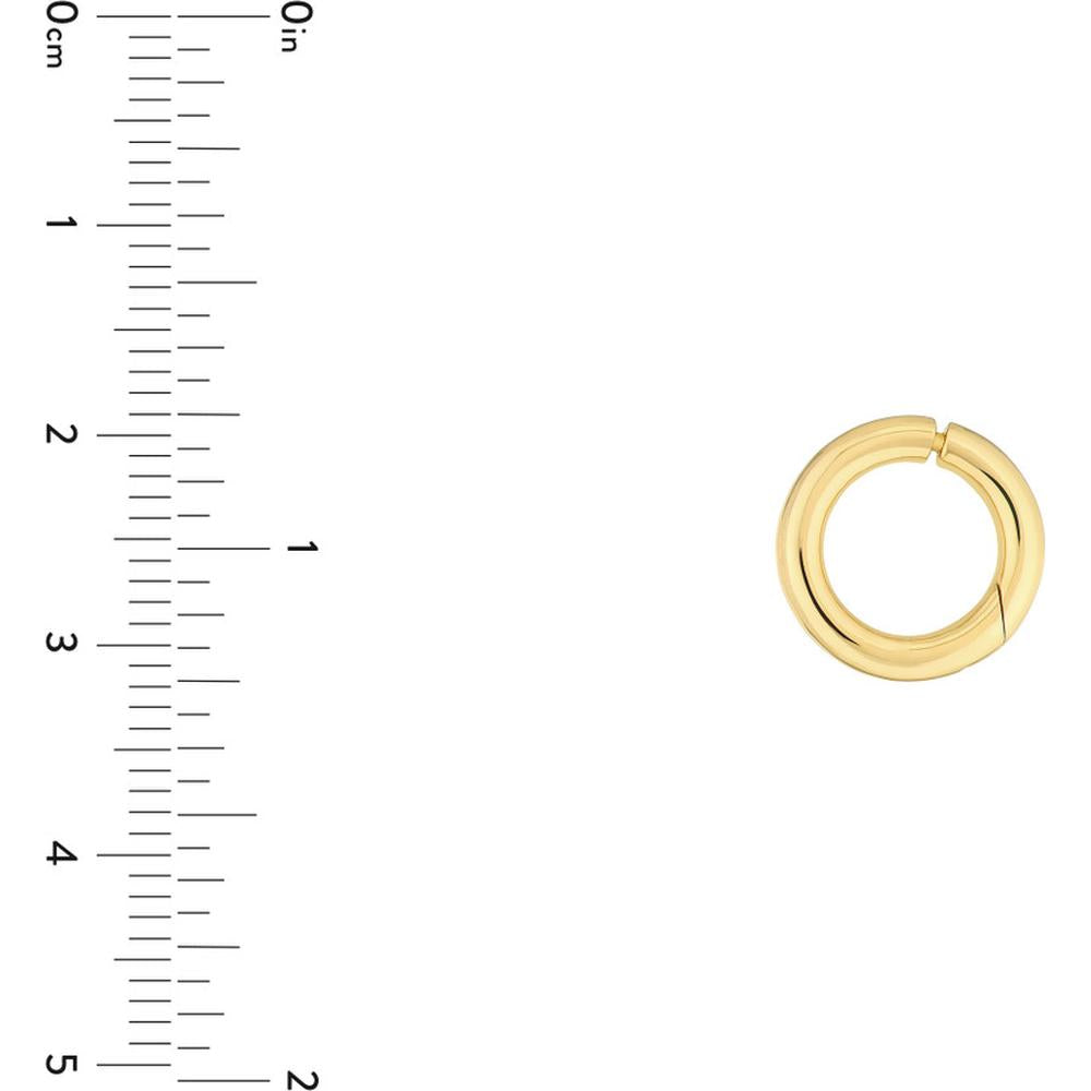 Olas d'Oro - 14K Yellow Gold Circle Snap Lock Clasp - 12.70mm, 1.65g