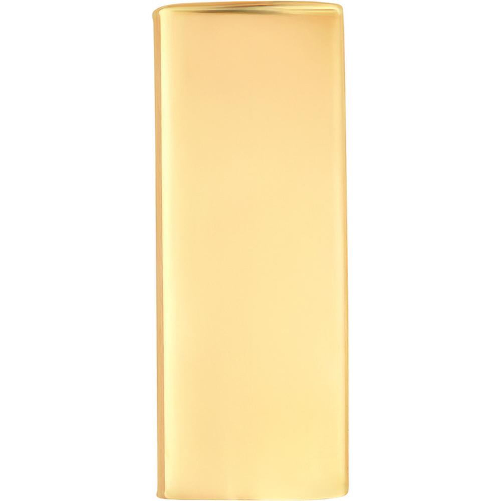 Olas d'Oro - 14K Yellow Gold Curved Bar Stud Earrings - 1.30 Grams Total Weight