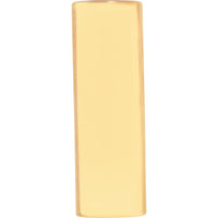 Olas d'Oro - 14K Yellow Gold Curved Bar Stud Earrings