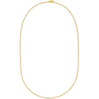 Olas d'Oro - 14K Yellow Gold Diamond 16" Tennis Necklace with Box Lock - 2.65 Carat Total Diamond Weight