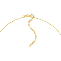 Olas d'Oro - 14K Yellow Gold Diamond Bezel Bead Necklace with 3pt Diamond - 0.03 Carat Total Diamond Weight