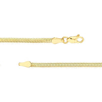 Olas d'Oro - 14K Yellow Gold Diamond Circle Station Snake Bracelet - 0.16 Carat Total Diamond Weight