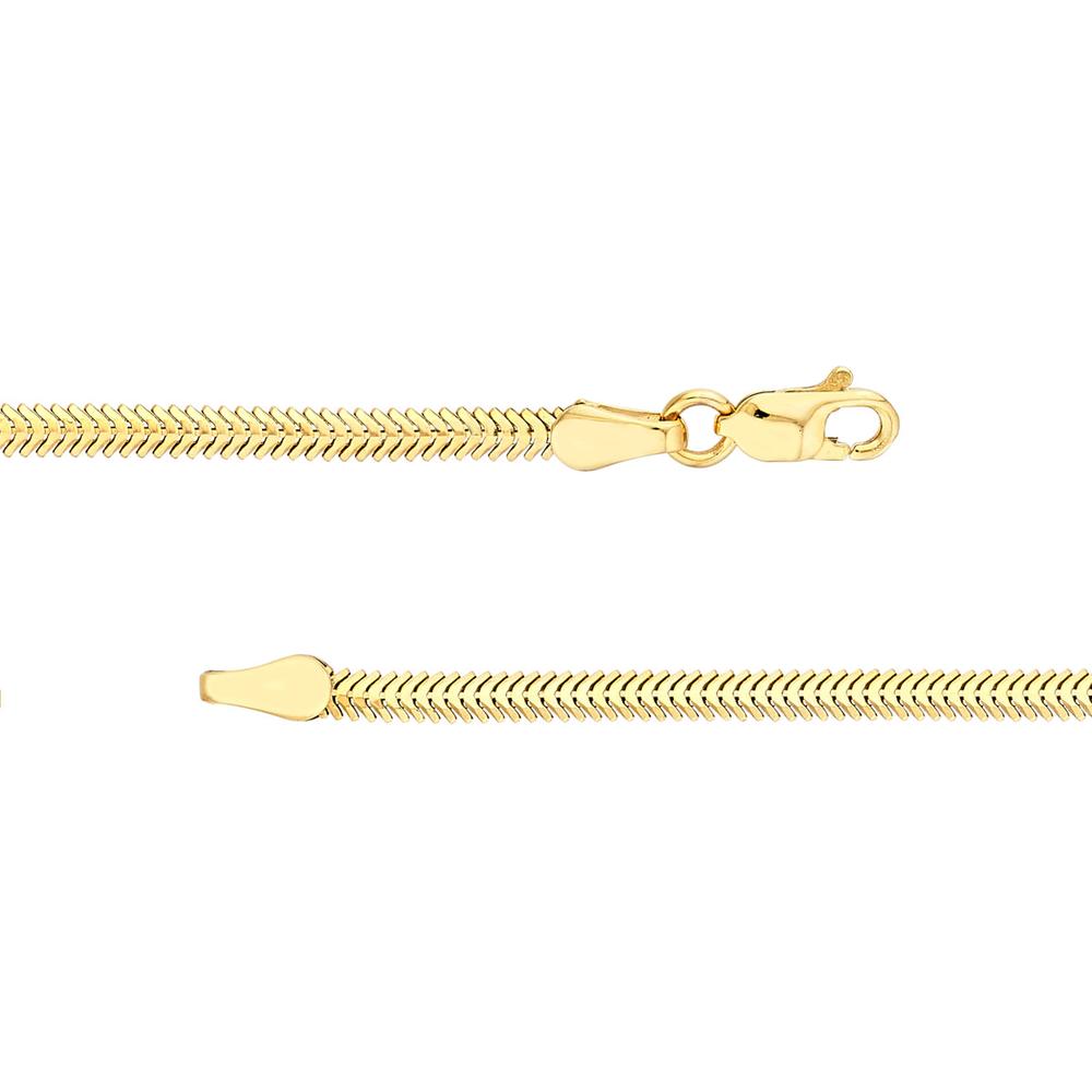 Olas d'Oro - 14K Yellow Gold Diamond Circle Station Snake Bracelet - 0.16 Carat Total Diamond Weight