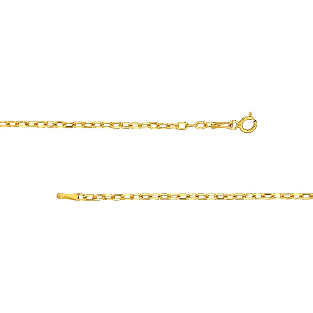 Olas d'Oro - 14K Yellow Gold Diamond Circle Trio Necklace - 1/20 Carat Total Diamond Weight