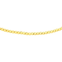 Olas d'Oro - 14K Yellow Gold Diamond-Cut Bead Adjustable Choker with Lobster Clasp