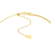 Olas d'Oro - 14K Yellow Gold Diamond-Cut Bead Adjustable Choker with Lobster Clasp