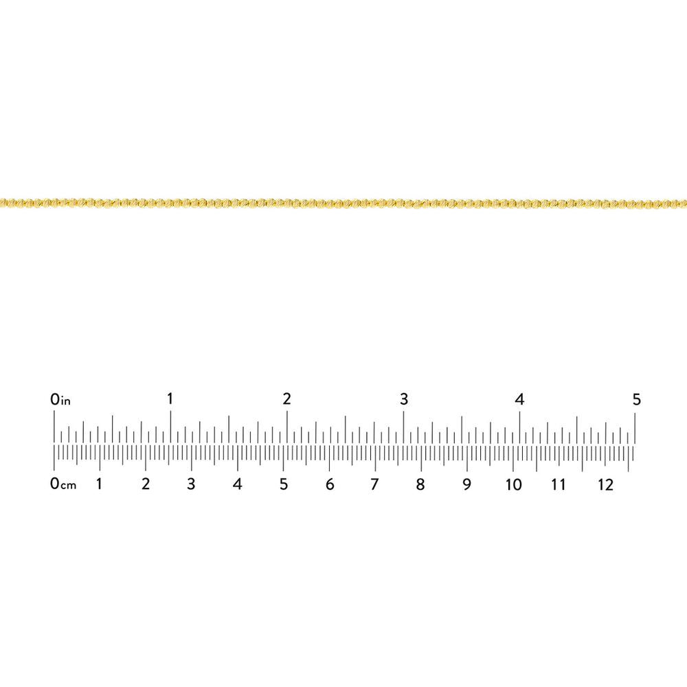 Olas d'Oro - 14K Yellow Gold Diamond-Cut Bead Adjustable Choker with Lobster Clasp