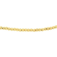 Olas d'Oro - 14K Yellow Gold Diamond-Cut Beaded Bolo Bracelet 3.97 Grams Total Weight