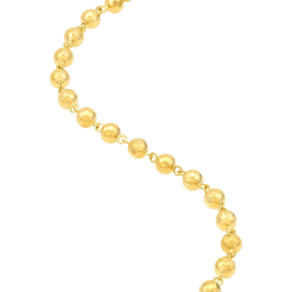 Olas d'Oro - 14K Yellow Gold Diamond-Cut Beaded Bracelet - 4.30 Grams