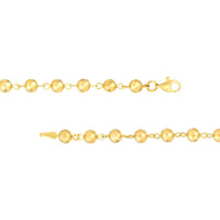 Olas d'Oro - 14K Yellow Gold Diamond-Cut Beaded Bracelet - 4.30 Grams