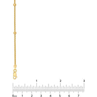 Olas d'Oro - 14K Yellow Gold Diamond Cut Beaded Popcorn Chain Necklace - 20"