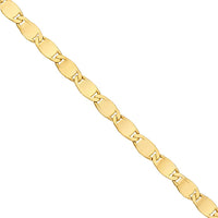 Olas d'Oro - 14K Yellow Gold Diamond-Cut Valentino Chain Bracelet - 7.25'' Length