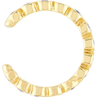 Olas d'Oro - 14K Yellow Gold Diamond Earring Cuffs with 0.21 Carat Total Diamond Weight