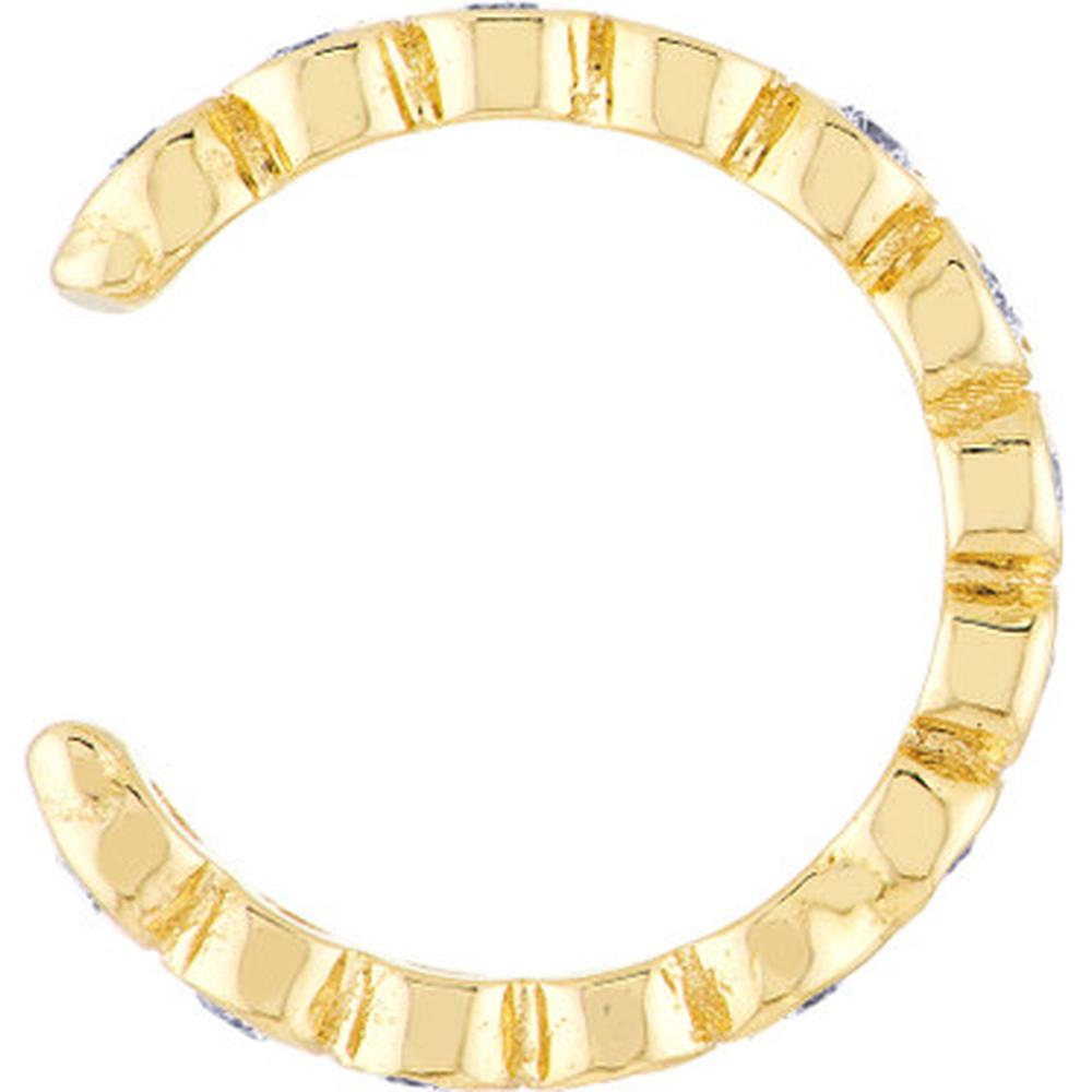 Olas d'Oro - 14K Yellow Gold Diamond Earring Cuffs with 0.21 Carat Total Diamond Weight