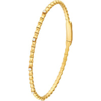 Olas d'Oro - 14K Yellow Gold Diamond Flex Bracelet with 1/8 Carat Total Carat Weight Diamonds