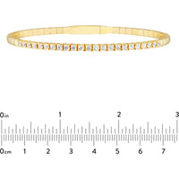 Olas d'Oro - 14K Yellow Gold Diamond Flexi Tennis Bracelet - 1.0 Carat Total Diamond Weight