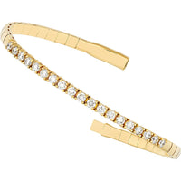 Olas d'Oro - 14K Yellow Gold Diamond Flexi Tennis Bracelet - 1.63 Carat Total Diamond Weight