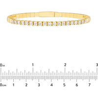 Olas d'Oro - 14K Yellow Gold Diamond Flexi Tennis Bracelet - 1.63 Carat Total Diamond Weight