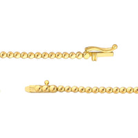 Olas d'Oro - 14K Yellow Gold Diamond Graduated Tennis Necklace - 5.20 Carat Total Diamond Weight