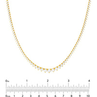 Olas d'Oro - 14K Yellow Gold Diamond Graduated Tennis Necklace - 5.20 Carat Total Diamond Weight