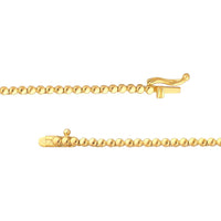 Olas d'Oro - 14K Yellow Gold Diamond Half Tennis Necklace - 2.37 Carat Total Diamond Weight
