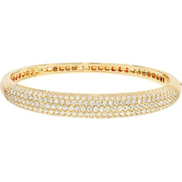 Olas d'Oro - 14K Yellow Gold Diamond Pave Bangle - 5.23 Carat Total Diamond Weight
